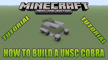 Minecraft Xbox Edition Tutorial How To Build A UNSC Cobra