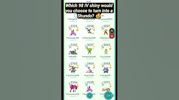 One Bottle Cap, What 98IV Shiny would you make into a #Shundo 🤩 #pokemongo #bottlecap #Pokemon #PoGO