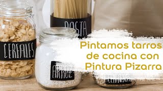 Bruguer Acadeny - Pintamos tarros de cocina con Pintura Pizarra