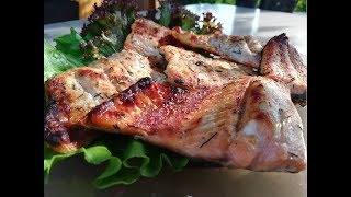 Филе горбуши на углях - Fillet of salmon on the coals. Филе горбуши на углях - Fillet of salmon on the coals.