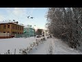 4K Первый снег. Архангельск. First snow. Arkhangelsk.第一场雪。阿尔汉格尔斯克。