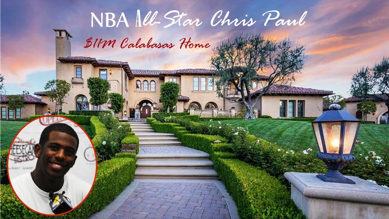 NBA All-Star Chris Paul $11M Calabasas Home, California - YouTube