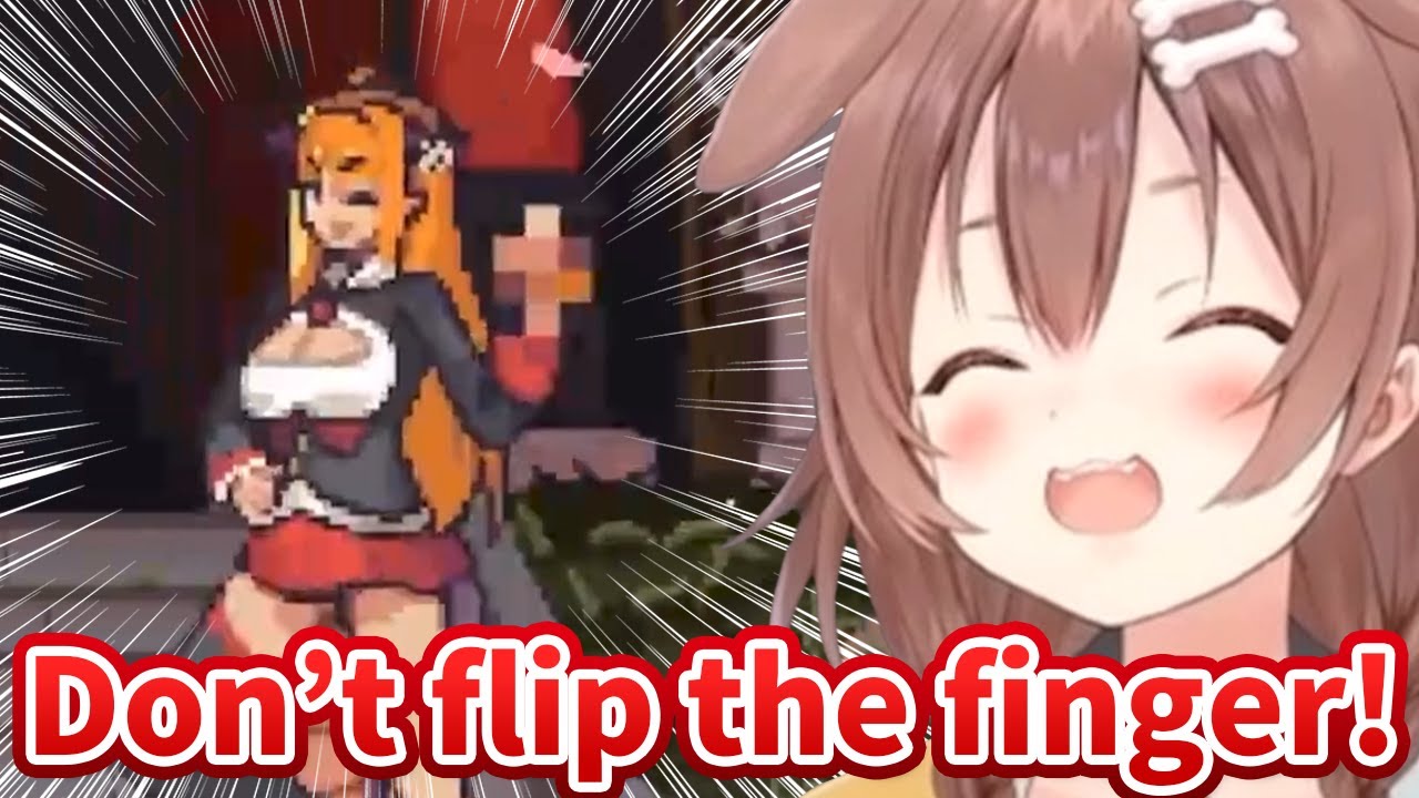 Korone scolds Coco Kaichou flipping the finger in the game [Idol Showdown] [Hololive/Eng sub]