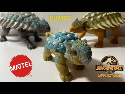 Mattel Jurassic World Primal Attack Camp Cretaceous Attack Pack Ankylosaurus Bumpy Review 13 Youtube