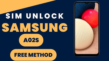 How to unlock Samsung A02s