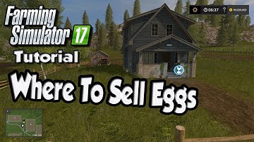 Farming Simulator 17 Tutorial -Where To Sell Eggs At (Goldcrest Valley) | FS17 Tutorials