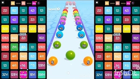 Block Merge Vs Ball Run 3d best 2048 2048 android iOS puzzle merge games #gameplay