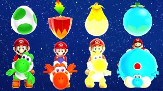 Super Mario Galaxy 2 - All Yoshi Power-Ups