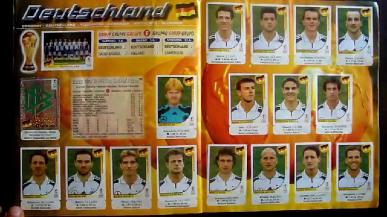 MY PANINI ALBUM WORLD CUP KOREA JAPAN 2002 - YouTube