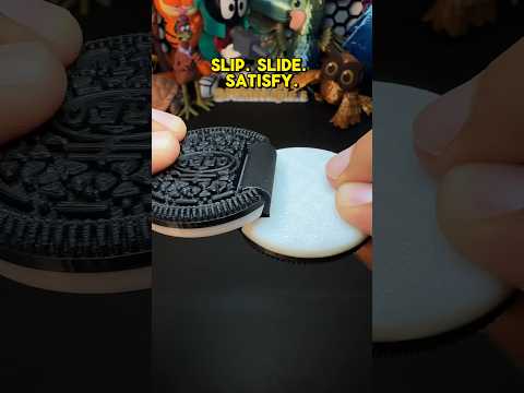 3D-Printed Slip And Slide Fidget Oreo. #3dprinting #fidget #toy