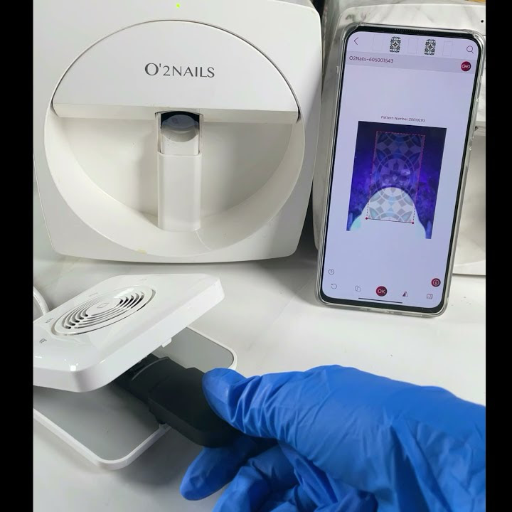 O'2nails V11 - Impresora digital portátil para uñas, con control desde un  teléfono inteligente, de WiFi inalámbrico. Paquete de esmalte de uñas de  gel