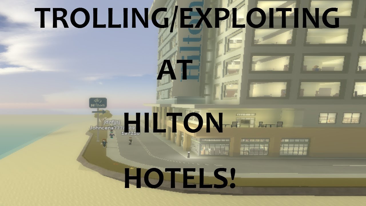 Roblox Exploit Hilton Hotels Free Robux Giveaway Live - new hilton hotel open today roblox
