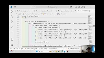 Tugas Praktik 3 Pemrograman Berbasis Desktop - Aplikasi Manajemen Restoran (OOP & File I/O)