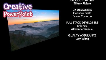How to make a credits roll in PowerPoint