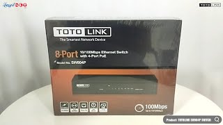 TOTOLINK SW804P 8 Port POE Switch 48 volt for N9 CA1200 airpo CAP300