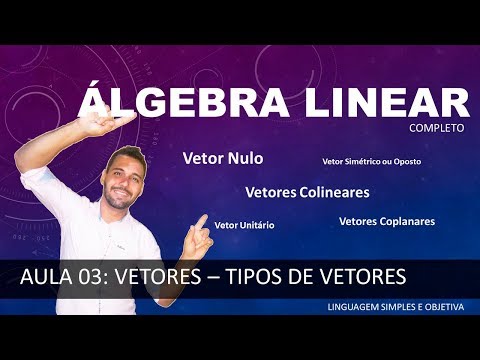 ÁLGEBRA LINEAR - Aula 03 - Vetores - Tipos de Vetores