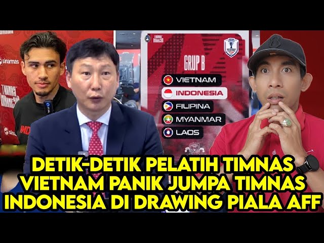 KAGET SATU GROUP DENGAN TIMNAS INDONESIA.VIETNAM HADIRKAN PELATIH DARI KORSEL-DRAWING AFF 🇲🇾 REACT class=