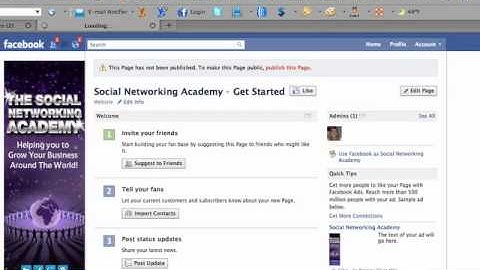 The Social Networking Academy - Marketing Your Facebook Page - The Marketing Tab