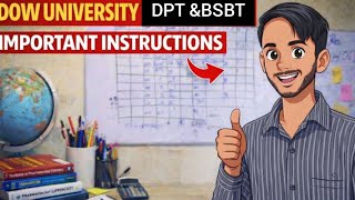 Dow University Dpt Test 2026Dow University Bachelor Of Biotechnology Test 2026