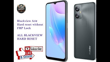 BlackView Model A52 hard reset (no Frp lock)