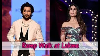 Kareena Kapoor Khan & Varun Dhawan Ramp Walk at Grand Finale of Lakme Fashion Show 2018