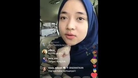 LIVE IG NISSA SABYAN YG BIKIN SENYUM2 SENDIRI (PART2).#nissasabyan#live#ig