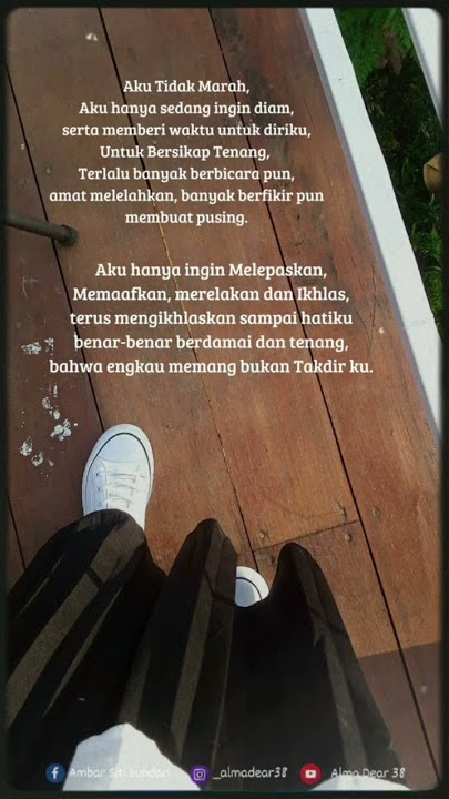 Story WhatsApp - Arvian Dwi - Ajarkan Aku Cara Melupakanmu - Kamu bukanlah takdirku