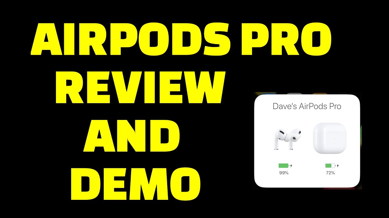 Optimal Paradoks Kortfattet Apple AirPods Pro - REVIEW AND DEMO - YouTube