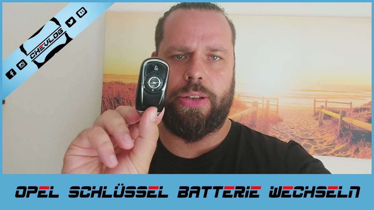 Opel Schlüssel Batterie wechseln Insignia B / Astra K 