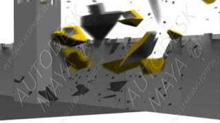 castle wall explode animation