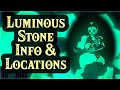 Informations sur la pierre lumineuse et emplacements agricoles  zelda souffle de la nature