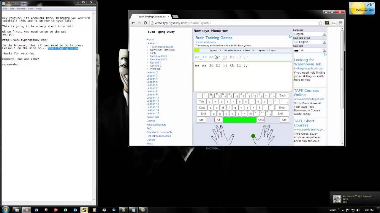 how tutorial type fast to Tutorial:  YouTube  fast How type to