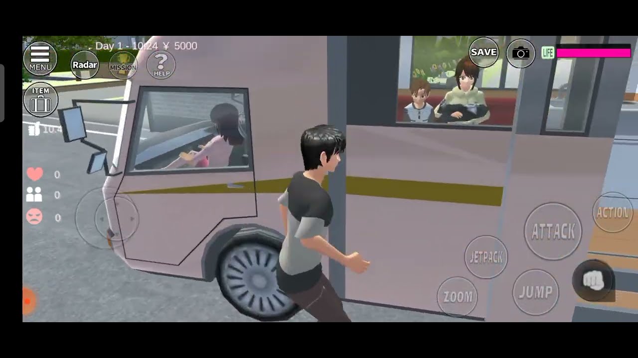 Yuta dan Mio camping di gunung | sakura school simulator