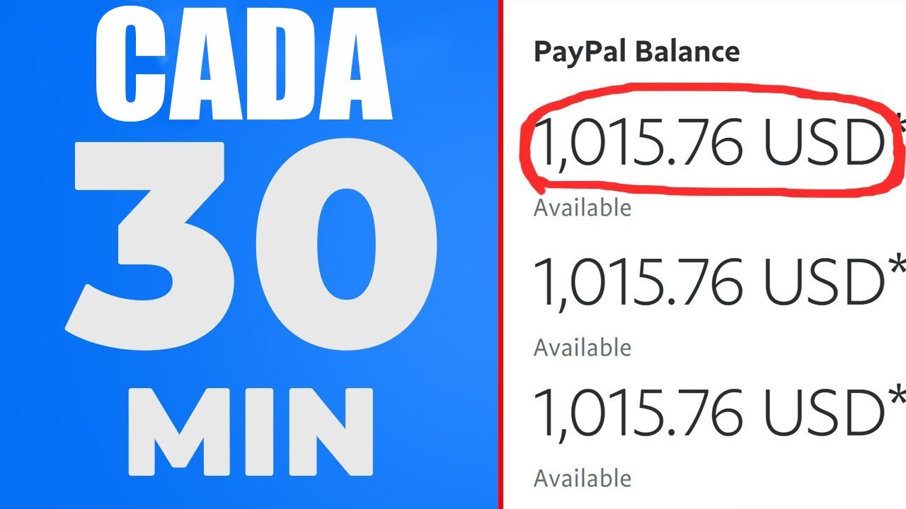 🔥 1.000 Cada 30 Minutos!! 🔥// Cómo Ganar DINERO para PAYPAL [2021