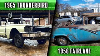 1965 Thunderbird Demolition Derby Car & 1956 Ford Fairlane Project Updates! #oldcars