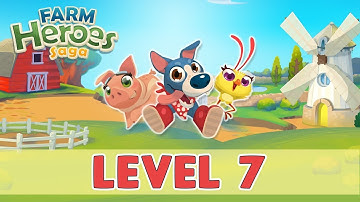 Farm Heroes Saga Level 7 | (No Boosters) NEW!