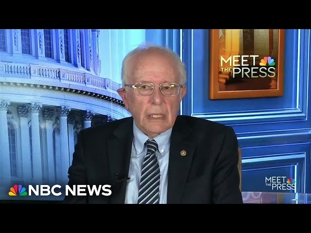 Sen. Bernie Sanders says 'Israel has broken international law' and 'American law': Full interview class=