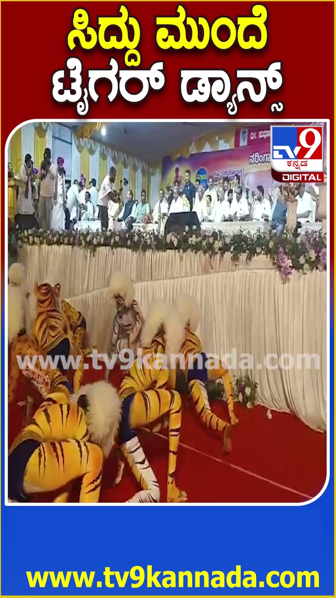 ಸಿದ್ದು ಮುಂದೆ ಟೈಗರ್ ಡ್ಯಾನ್ಸ್ #Siddaramaiah #Tv9D