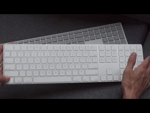 Trên tay Microsoft Surface Keyboard và Apple Magic Keyboar: có bàn phím số riêng