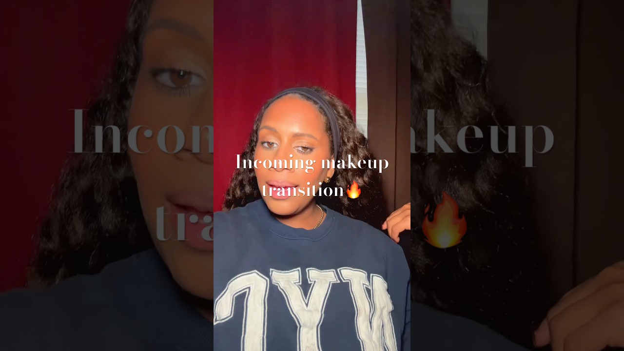 Natural to glam makeup transition…how’d we do? 