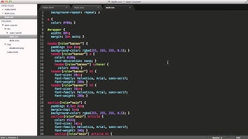 Sass Tutorial | Nesting