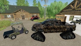 Buying abandoned ranch full of expensive camo vehicles | Farming Simulator 22 screenshot 4