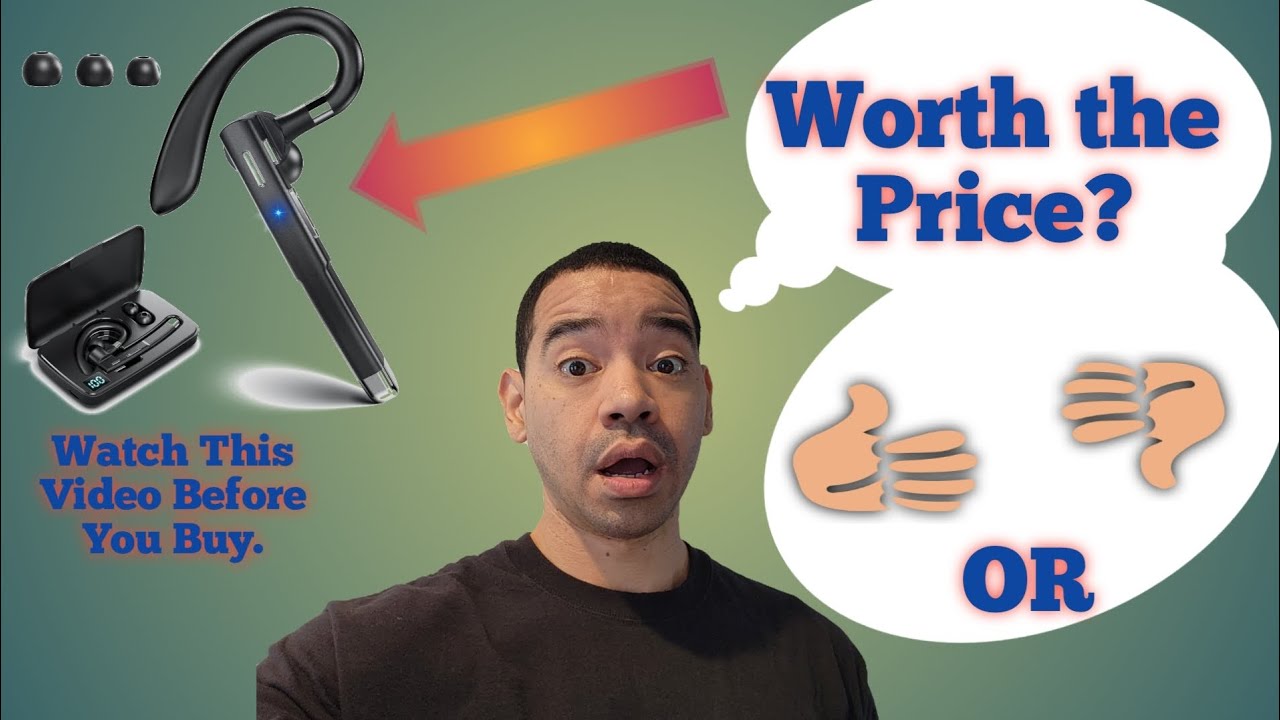 Wireless Bluetooth Headset Review | 80 Hours Talk Time, V5.1 with 500mAh Charging Case