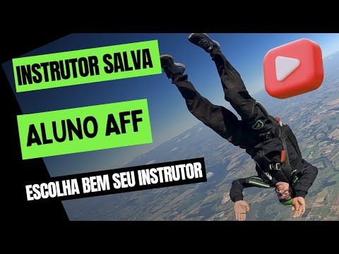 Instrutor de paraquedismo salva aluno AFF -  Escolha bem seu instrutor!