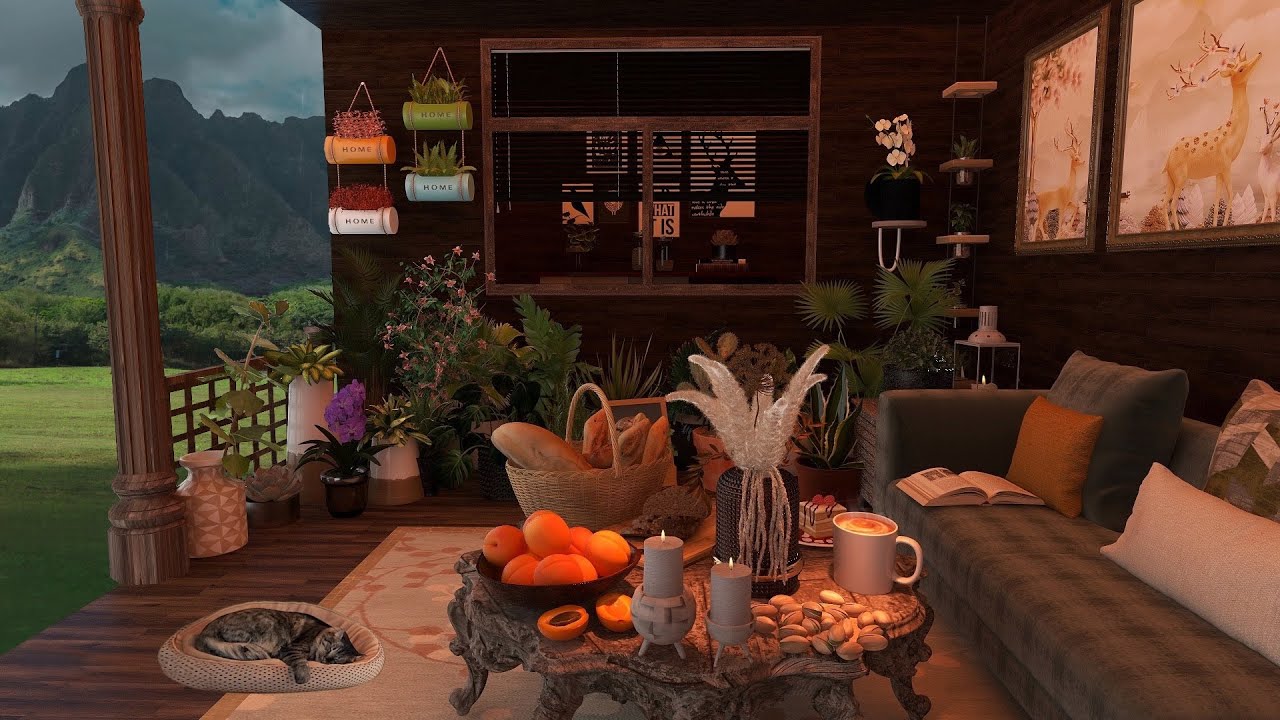 Cozy Spring Ambience | Cozy Porch Ambience & Relaxing Birdsong ...