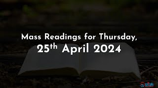 Bacaan Misa Katolik Bahasa Inggris - 25 April 2024