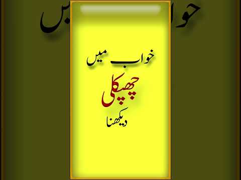 Chipkali Khwab Mein Dekhna