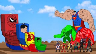 Rescue Team HULK, SPIDERMAN, BLACK PANTHER 2 Vs Avengers skibidi toilet multiverse | Who Will Win ?