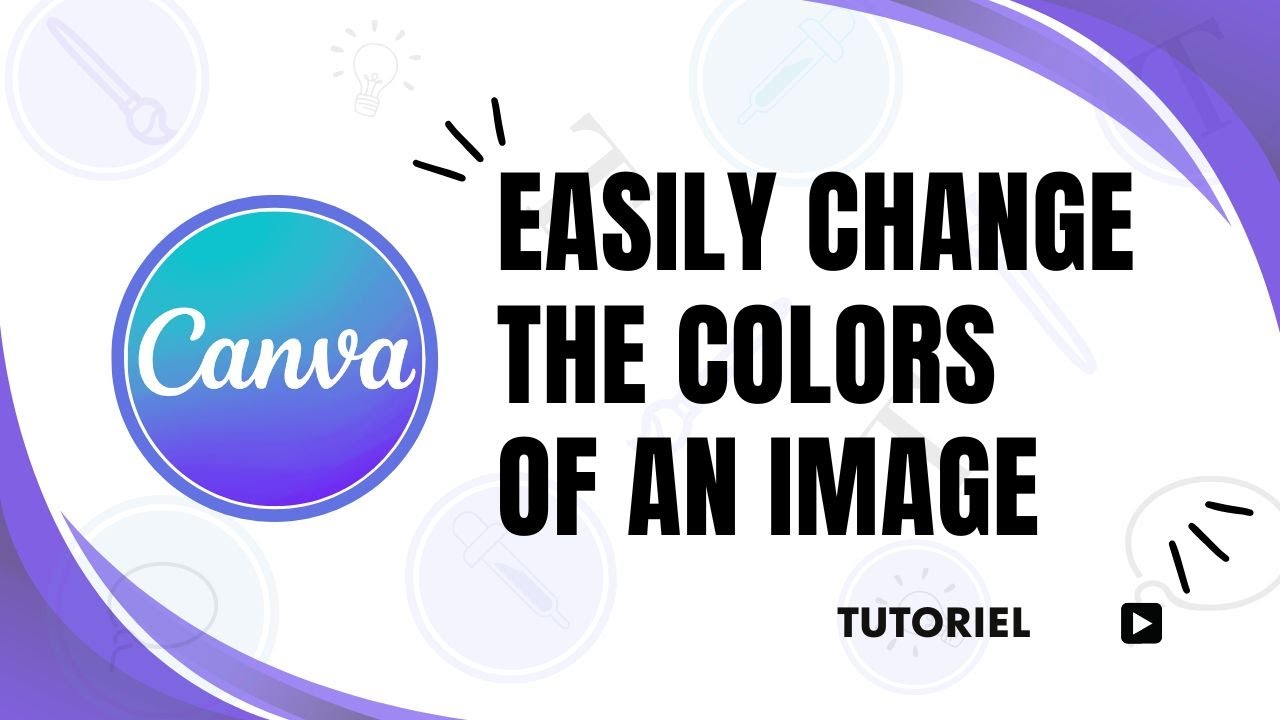 How to easily change the colors of an image on Canva - YouTube