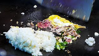 Taiwan Street Food - Pork and Egg Fried Rice 豬肉雞蛋炒飯